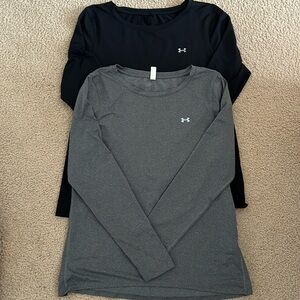 2 Under Armour Heat Gear Long Sleeve Shirts